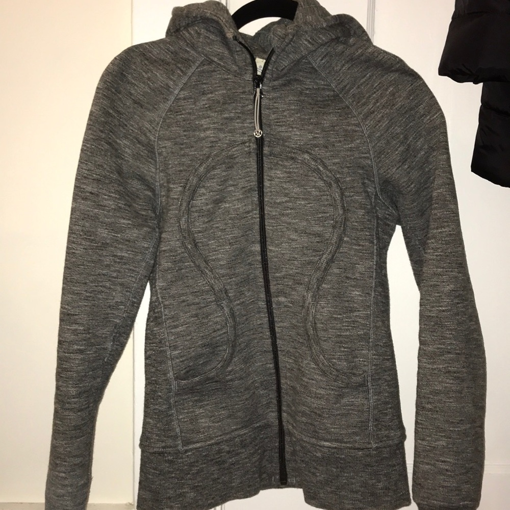 Lululemon Grey Scooba Hoodie sz 2